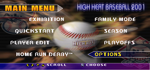 Sammy Sosa High Heat Baseball 2001 background