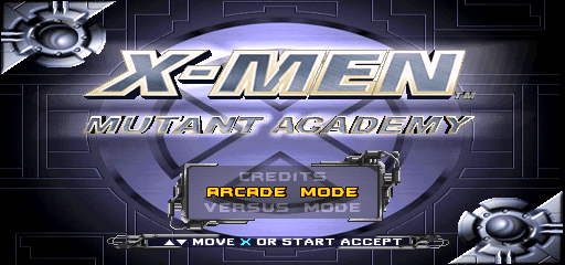 X-Men - Mutant Academy (USA) background