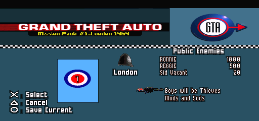 Grand Theft Auto: London 1969 background