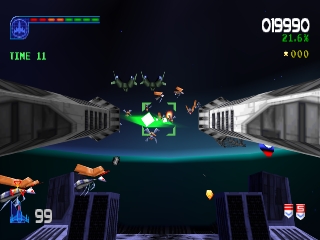 Galaga: Destination Earth background